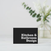 はっきりした&キッ澄んチンとバスルームデザイン 名刺 (スタンド正面)