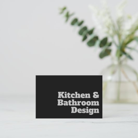 はっきりした&キッ澄んチンとバスルームデザイン 名刺 (スタンド正面)