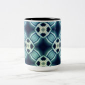 はっきりした,グラフィック,幾何学的デザインコーヒーマグ ツートーンマグカップ (中央)