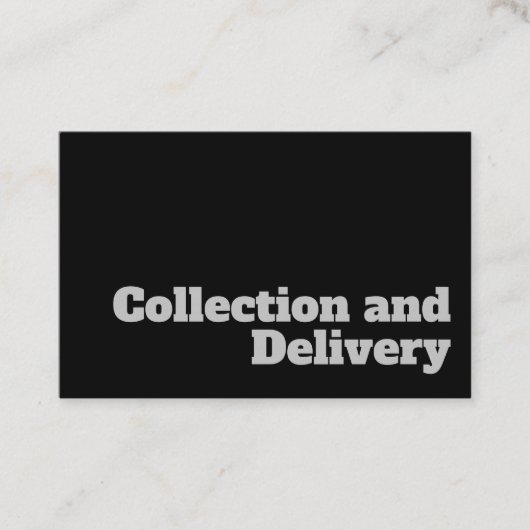 はっきりした&コレク澄んション&デリバリークーリエデザイン 名刺 (正面)