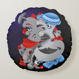 はっきりした&スキャッ芸術的タクッション ラウンドクッション