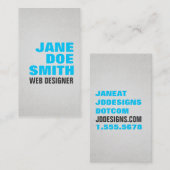 はっきりした&スタイリッシュ 名刺 (正面/裏面)