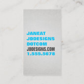 はっきりした&スタイリッシュ 名刺 (裏面)