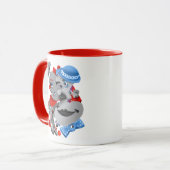 はっきりした&セ芸術的ラミックスコーヒーマグ マグカップ (正面左)