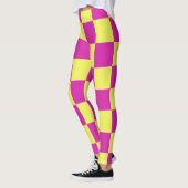 はっきりした&タイムレス:チェッカーボードパターン レギンス (左)