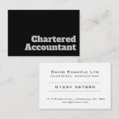 はっきりした&チャーター澄ん会計士デザイン事業 名刺 (正面/裏面)