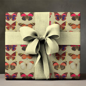 はっきりした&バカラフルバタフライラッピング紙 ラッピングペーパーシート