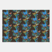 はっきりした&バタフ鮮やかラッピング紙セット ラッピングペーパーシート (正面3)