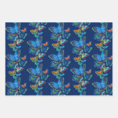 はっきりした&バタフ鮮やかラッピング紙セット ラッピングペーパーシート (正面2)