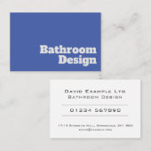 はっきりした&バ澄んスルーム設計者 名刺 (正面/裏面)