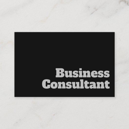 はっきりした&ビジネス澄んコンサルタントデザイン 名刺 (正面)