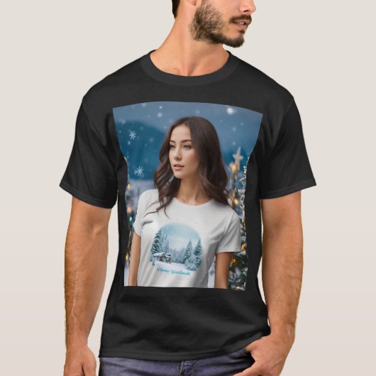 はっきりした&ビューティフル" "彼女の精神、彼女のスタイル" "追いかけ Tシャツ (正面)
