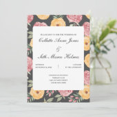 はっきりした&ブライトバラ結婚式招待状2 招待状 (スタンド正面)