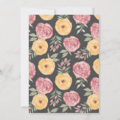 はっきりした&ブライトバラ結婚式招待状2 招待状 (裏面)