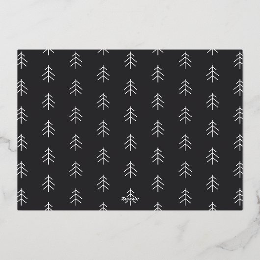 はっきりした&ブライト |フルフォトクリスマス 箔シーズンカード (裏面)