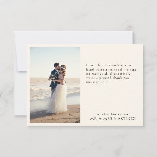 はっきりした&ブラックモダン金ゴールドひまわりサンキューカード サンキューカード (裏面)