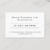 はっきりした&ブラッ澄んクスデザイン 名刺 (裏面)