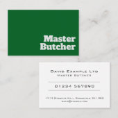 はっきりした&ブ澄んッチャーデザイン 名刺 (正面/裏面)