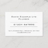 はっきりした&プ澄んルマー&給排水衛生設備デザイン 名刺 (裏面)