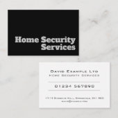 はっきりした&ホーム澄んセキュリティサービスデザイン 名刺 (正面/裏面)