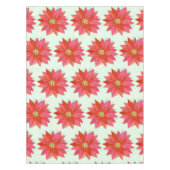 はっきりした，ポ絵を描インセッティアのクリスマス/休日デザイン テーブルクロス (正面)