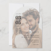 はっきりした, ミニマル, Trending, Photo, Arch, 結婚's 招待状 (正面)