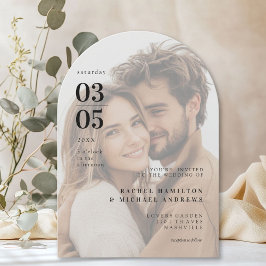 はっきりした, ミニマル, Trending, Photo, Arch, 結婚's 招待状