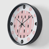 はっきりした&メモダンンフィススタイルブラック、ホワイト、ピンク 壁時計 (傾斜)