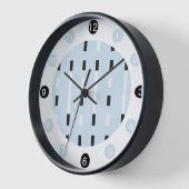 はっきりした&メモダンンフィススタイルブラック、ホワイト、ブルー 壁時計 (傾斜)