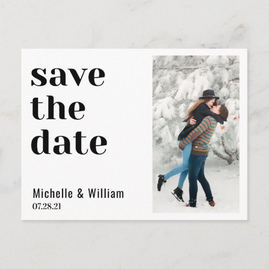 はっきりした,モダン上品な写真 ポストカード (正面)