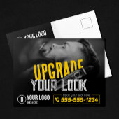 はっきりした&モダン理容師ショップ美容師口ひげ ポストカード