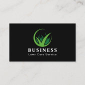 はっきりした&ロモダンーン気にブラック&グリーン手頃 名刺 (正面)