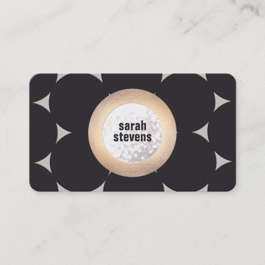 はっきりした、円パタモダンーンのファッションと美しい 名刺 (正面)