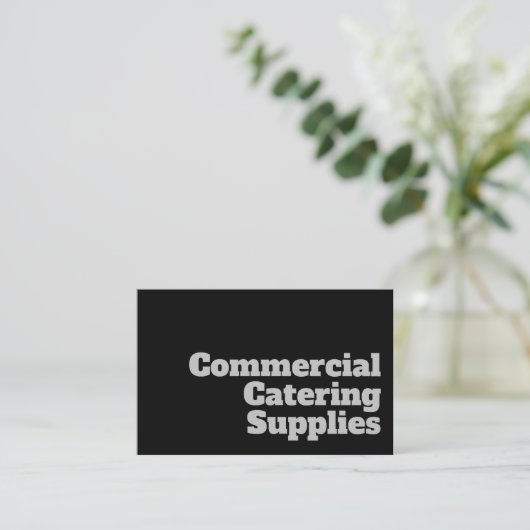 はっきりした&商用澄んケータリング供給デザイン 名刺 (スタンド正面)