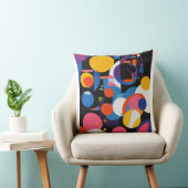 はっきりした&抽象芸術:ピロー鮮やかデザイン クッション (椅子)