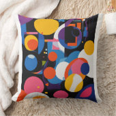はっきりした&抽象芸術:ピロー鮮やかデザイン クッション (ブランケット)