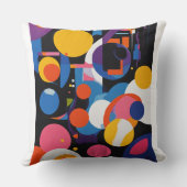 はっきりした&抽象芸術:ピロー鮮やかデザイン クッション (裏面)