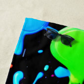 はっきりした&明るいス絵を描プラッシュ ビーチタオル (インサイチュ)