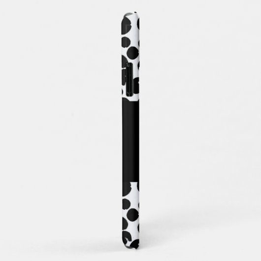 はっきりした&洗練されたワイルドライフ金ゴールドブラック&ホワイト Case-Mate iPhoneケース (裏面/右)