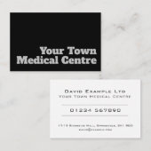 はっきりした&澄んデザイン – メディカルセンター 名刺 (正面/裏面)