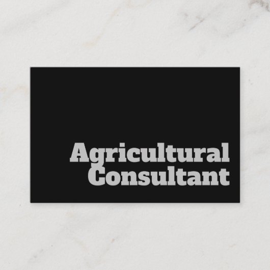 はっきりした&澄んデザイン – 農業コンサルタント 名刺 (正面)