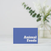 はっきりした&澄ん動物食べ物を与えデザイン農具 名刺 (スタンド正面)