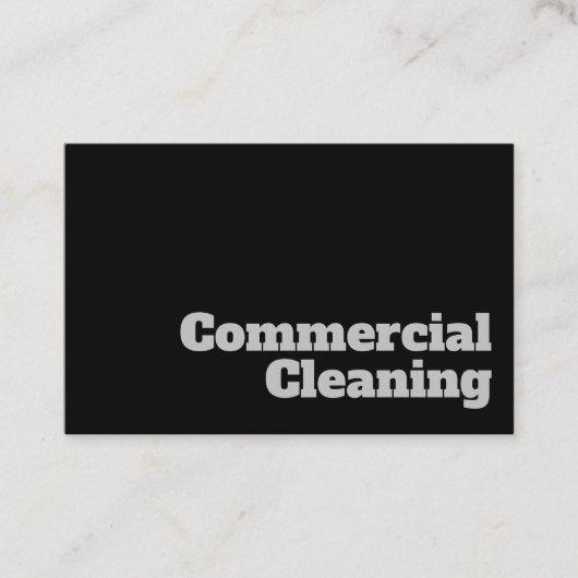 はっきりした&澄ん商用クリーニングデザイン 名刺 (正面)