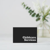 はっきりした&澄ん託児サービスデザイン 名刺 (スタンド正面)