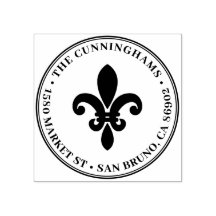 はっきりした（紋章の）フラ・ダ・リラウンドファミリー名差出人住所