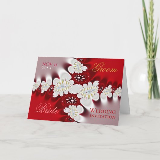 はっきりした&美しいカード 招待状 (正面)