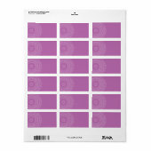 はっきりした&美しいフローラプリント独自のラベル ラベル (フルシート)