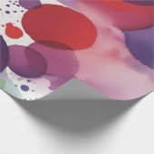 はっきりした，色鮮やかのエネルギッシュなパターンのスプラッシュ ラッピングペーパー (角)