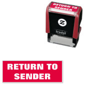 はっきりした「送信者に戻る」自墨ゴム印 セルフインキングスタンプ (インサイチュ)