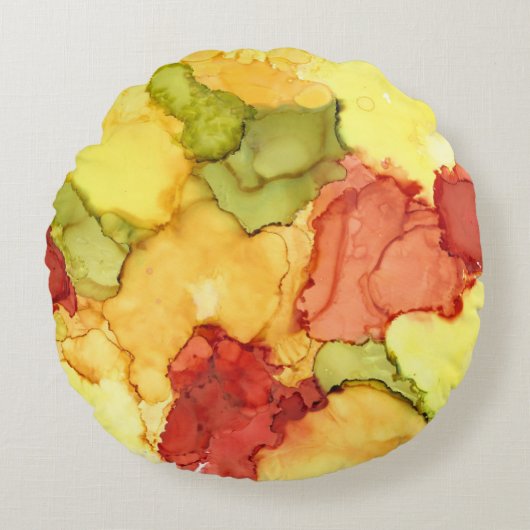 はっきりした、鮮やかでカラフル13x21インチLumbar枕 ラウンドクッション (正面)